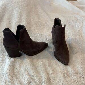 Vince Camuto Dark Brown Ankle Booties